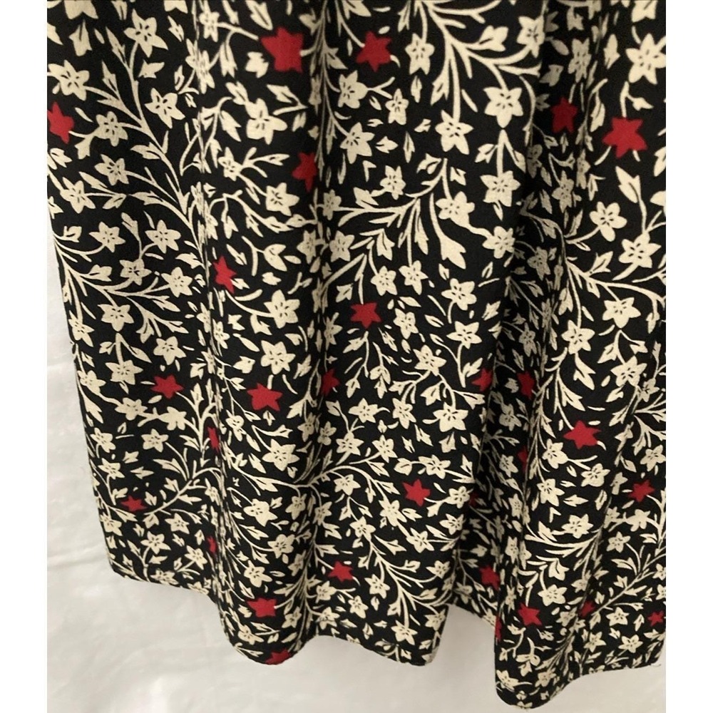 VTG Maggy London by Jeannene Booher Silk Front Button Floral Dress - Sz 10 - Picture 7 of 15